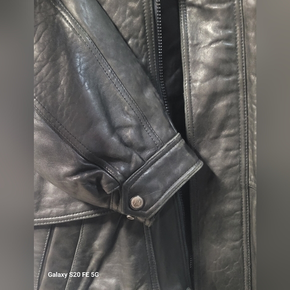 Andrew Marc Vintage Men's Black Leather Jacket - Picture 10 of 10